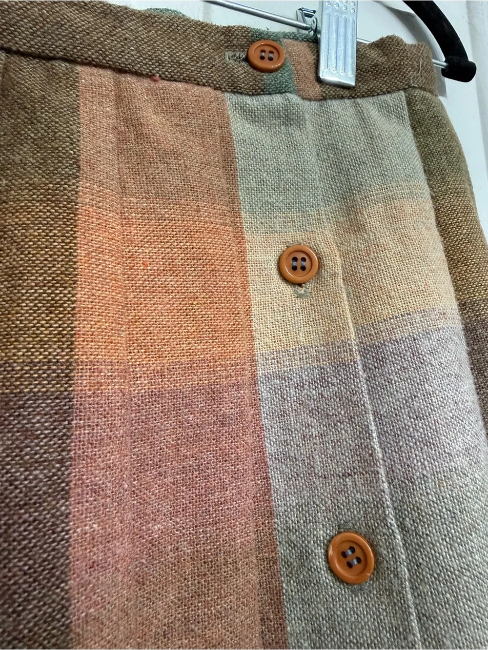 Multicolor Plaid Midi Skirt - Women - Picture 2 of 6
